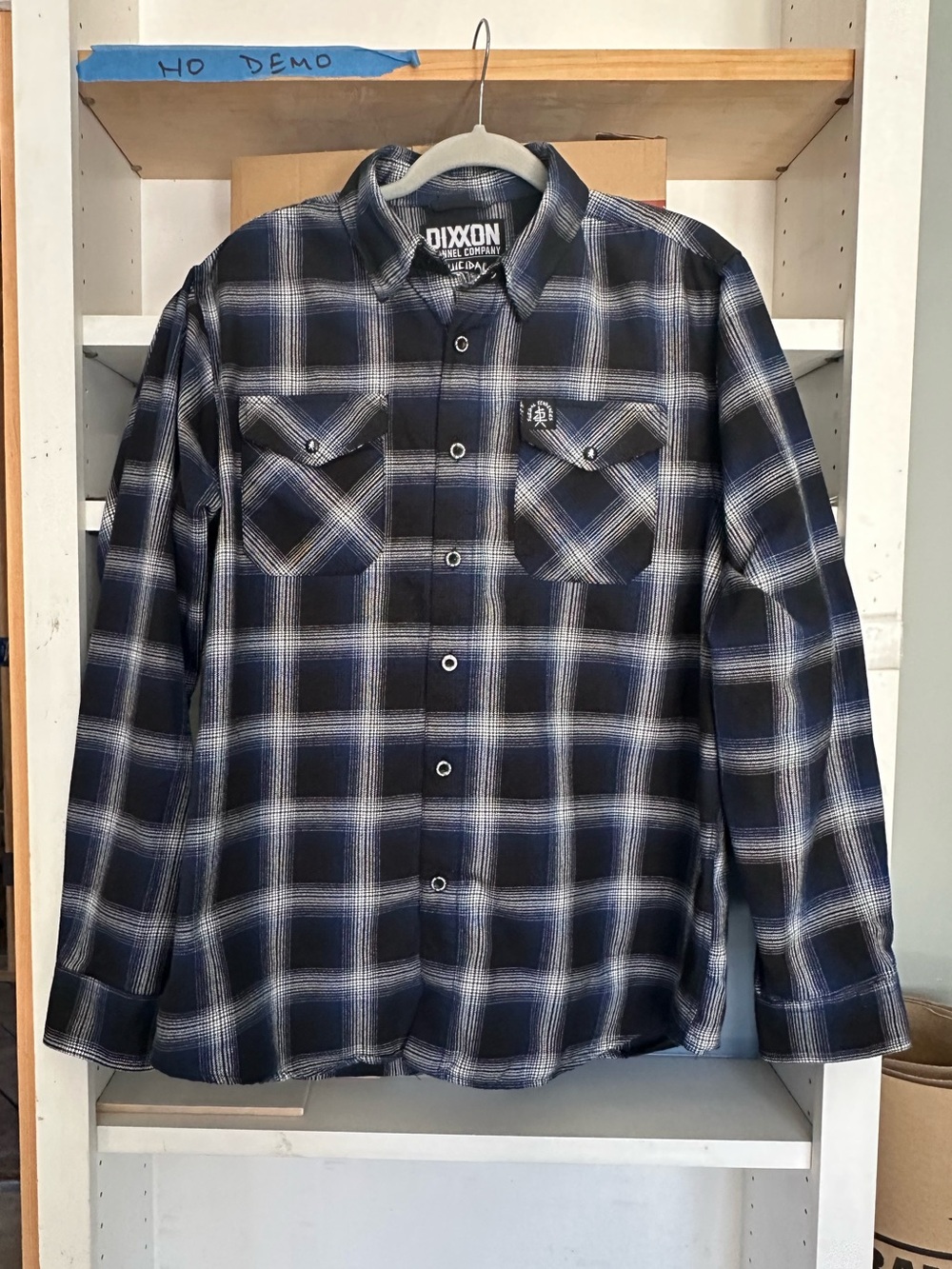 Dixxon Flannel Co Suicidal Tendencies Blue Black Plaid